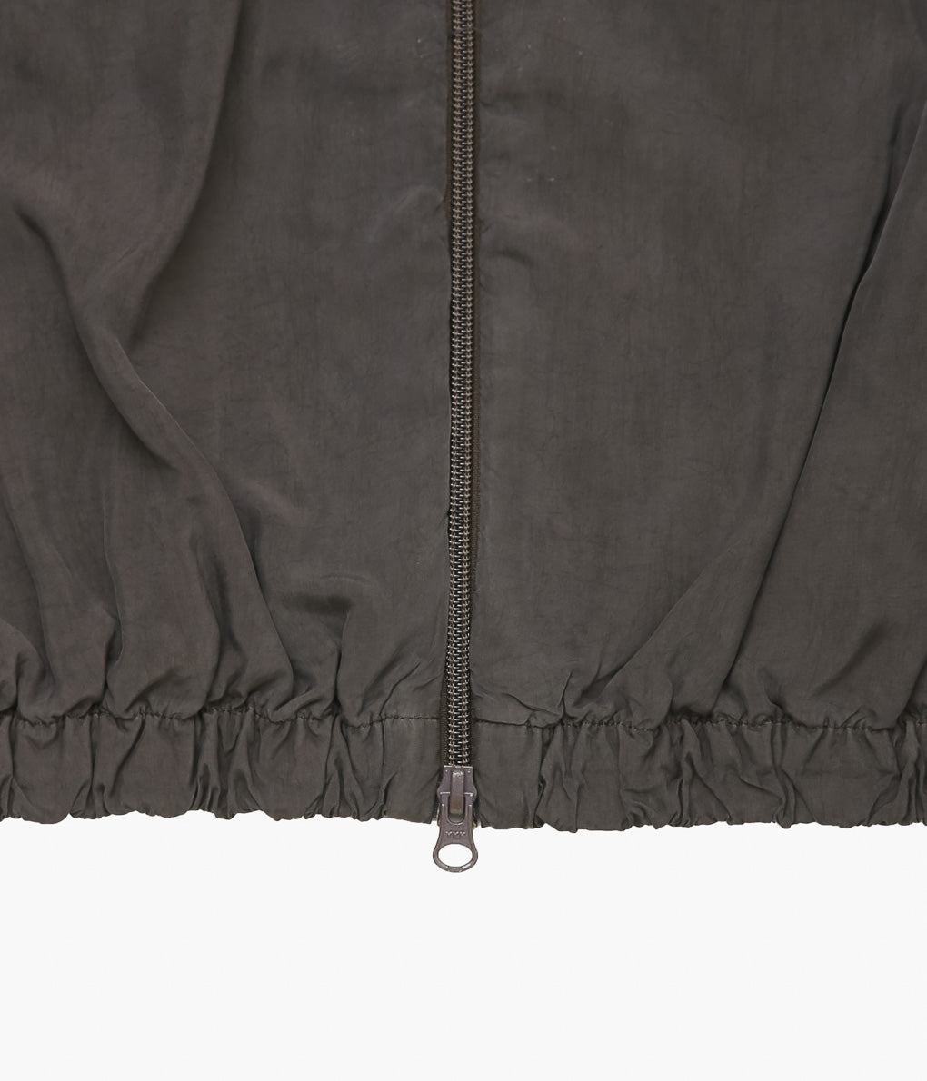 GABRIELA COLL GARMENTS ''NO.216 CUPRO DOUBLE HOODED ZIPPER JACKET'' (BROWN)
