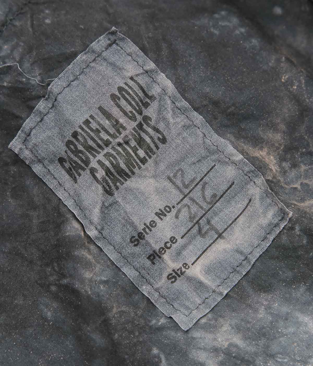 GABRIELA COLL GARMENTS ''NO.216 POPLIN HOODED ZIPPER JACKET'' (WHITE/BLACK)