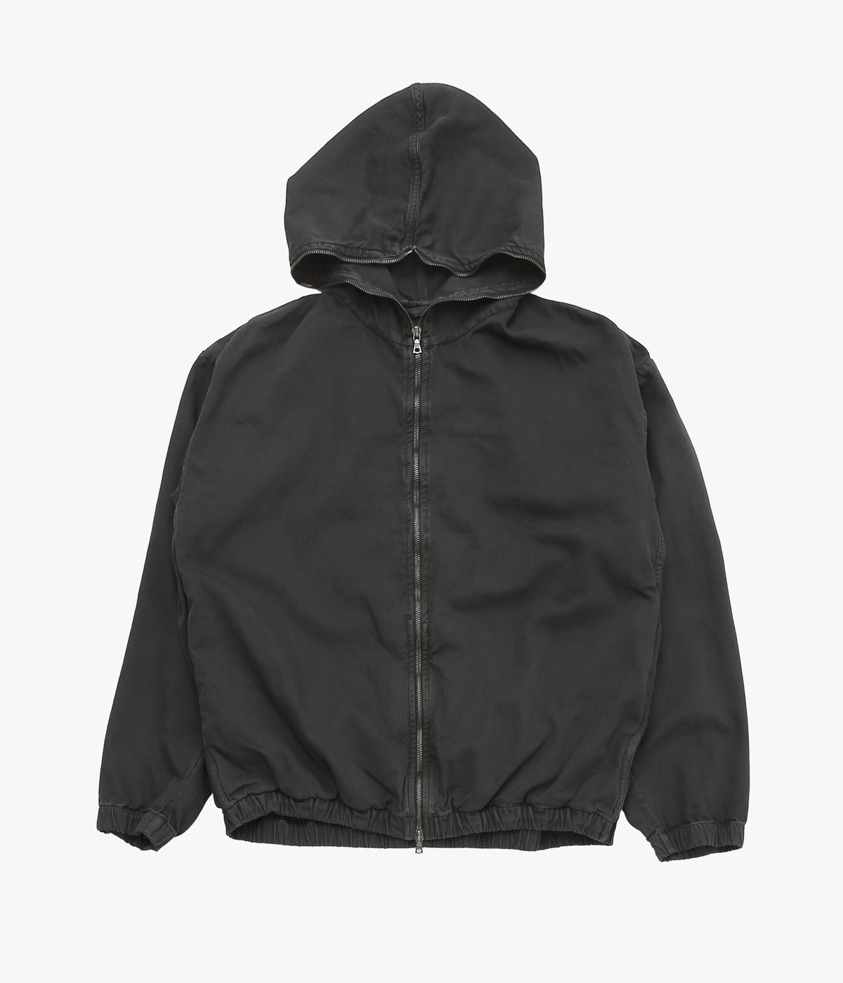 GABRIELA COLL GARMENTS ''NO.216 THIN CANVAS HOODED ZIPPER JACKET