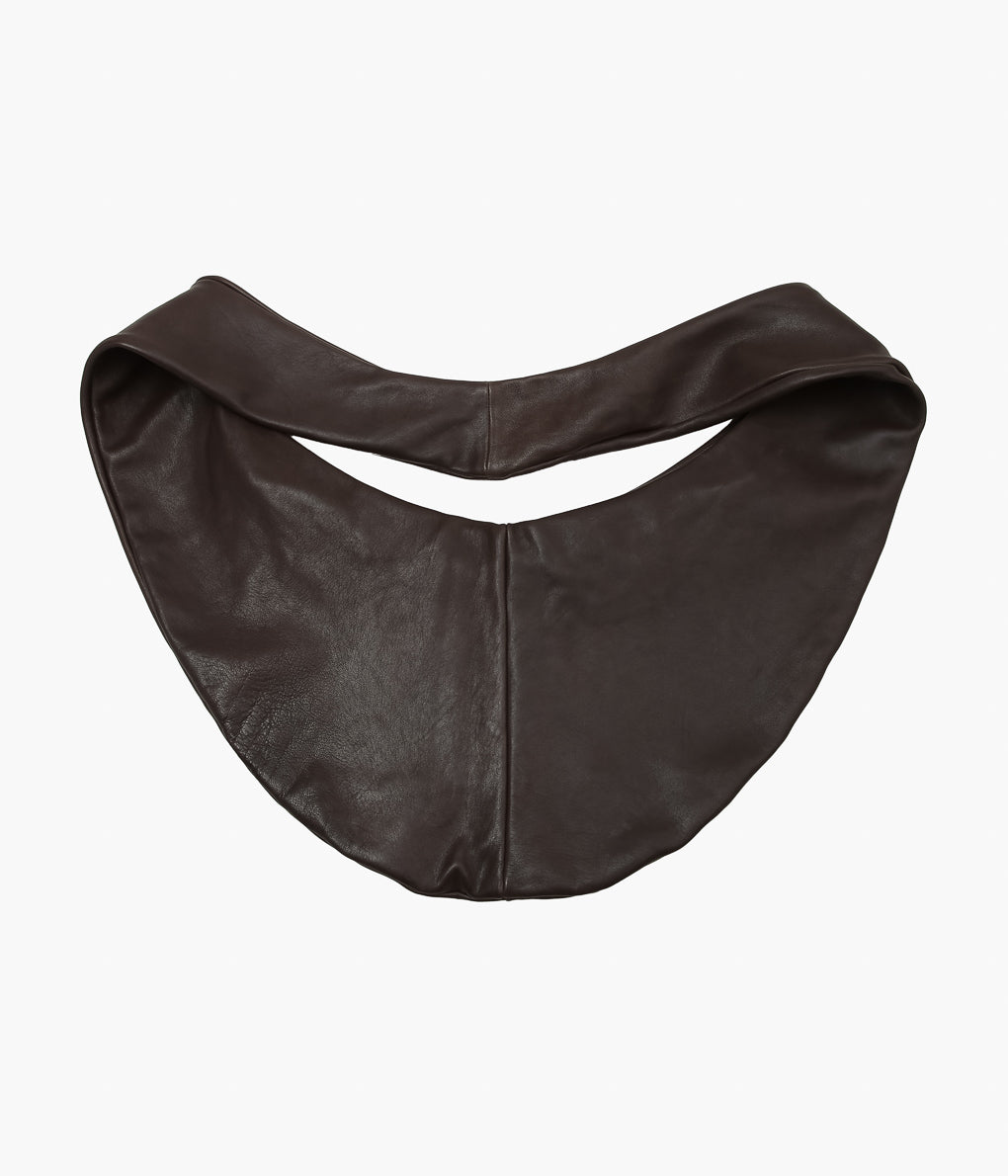 GABRIELA COLL GARMENTS ''NO.250 CROSSED LEATHER BAG'' (BROWN)