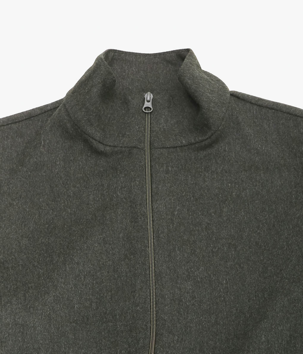 GABRIELA COLL GARMENTS ''NO.261 HEAVY WOOL ZIPPER JACKET ''(GREEN)