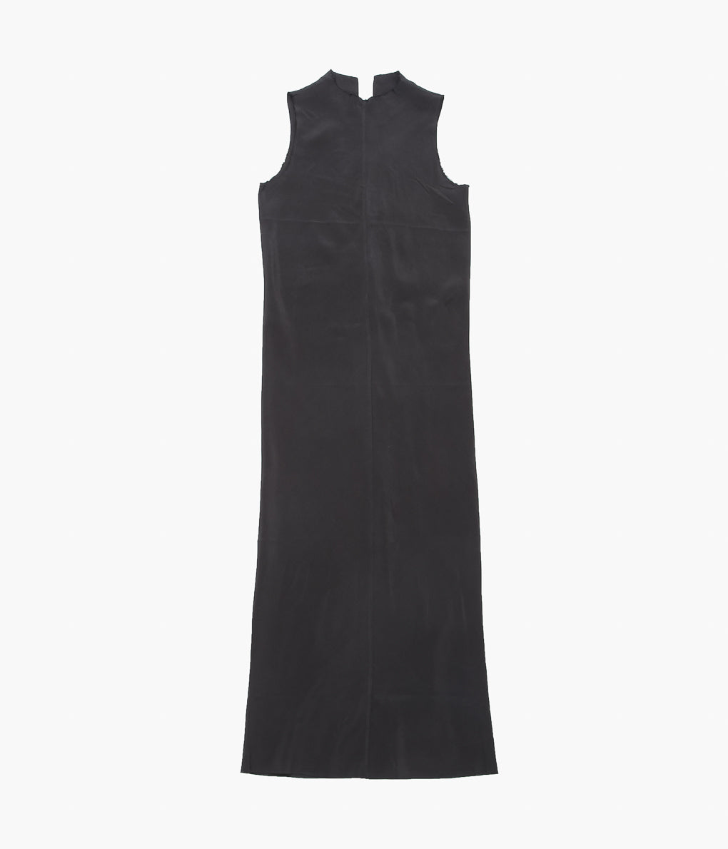 GABRIELA COLL GARMENTS ''NO.271 CUPRO CENTER SEAMS DRESS ''(BLACK)