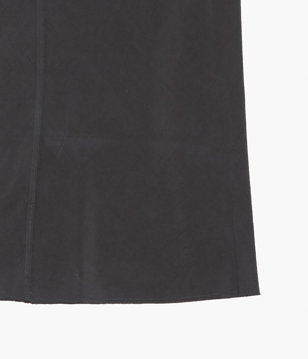 GABRIELA COLL GARMENTS ''NO.271 CUPRO CENTER SEAMS DRESS ''(BLACK)