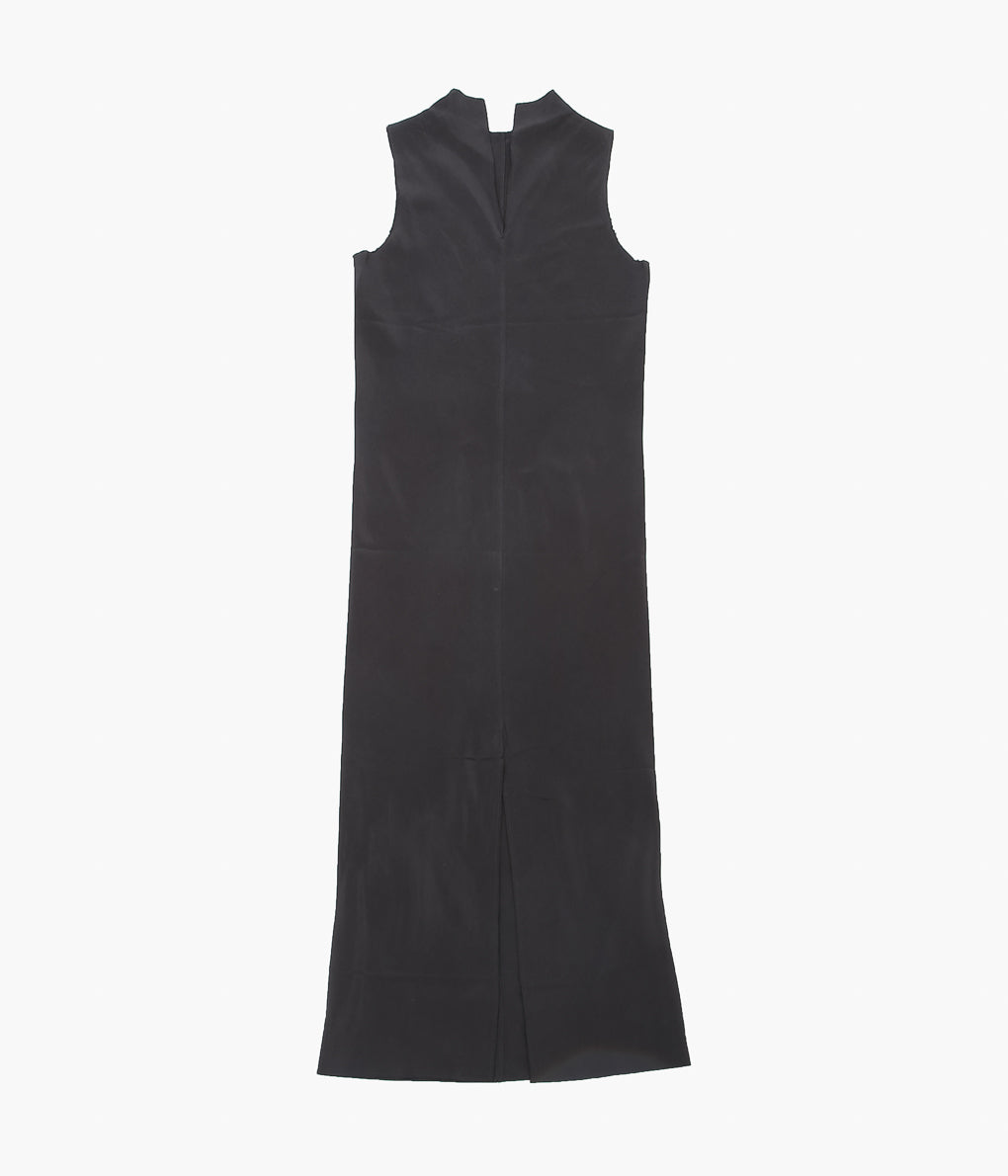 GABRIELA COLL GARMENTS ''NO.271 CUPRO CENTER SEAMS DRESS ''(BLACK)