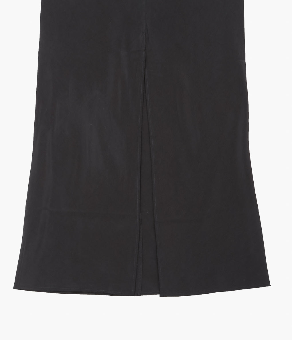 GABRIELA COLL GARMENTS ''NO.271 CUPRO CENTER SEAMS DRESS ''(BLACK)