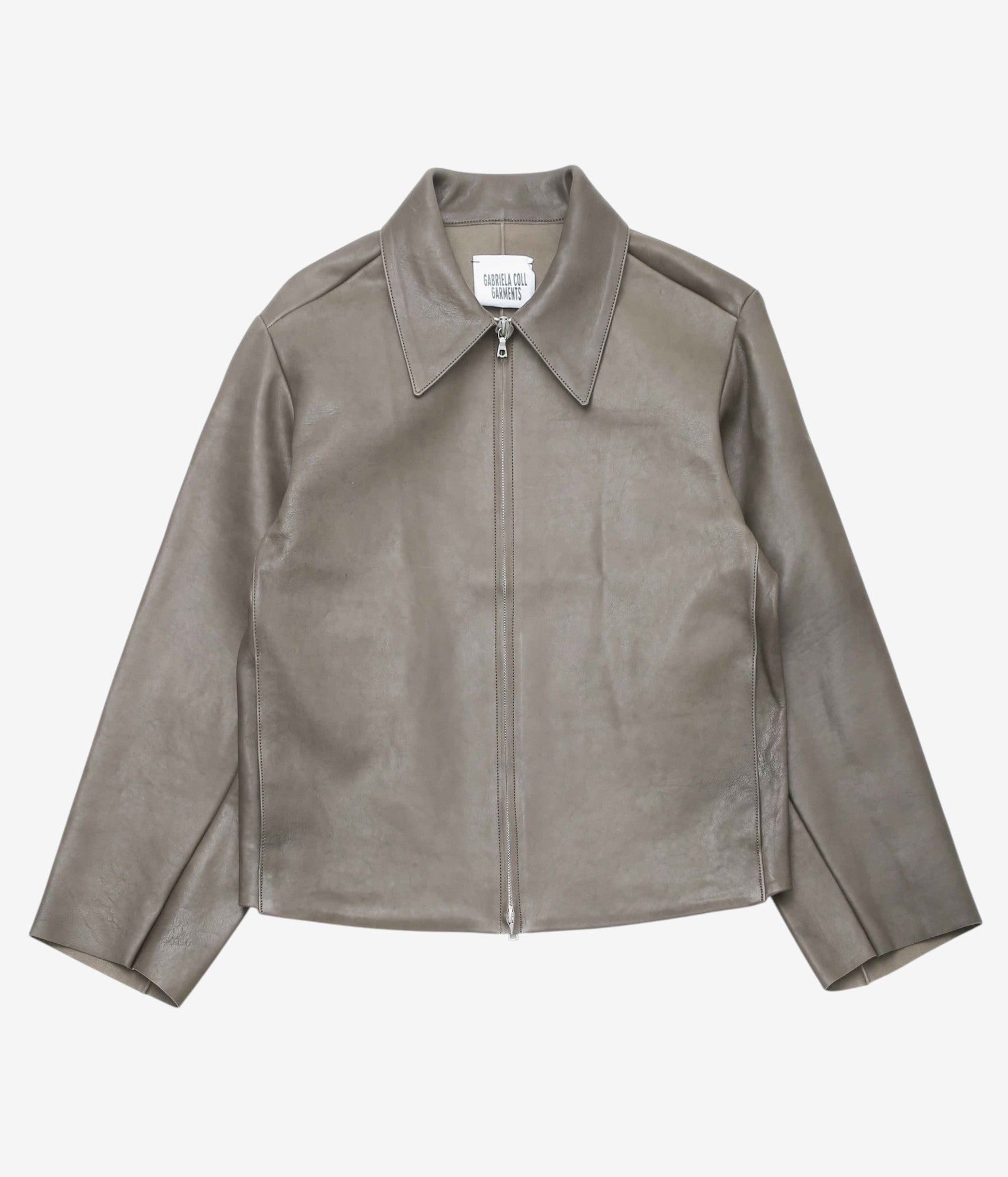 GABRIELA COLL GARMENTS ''NO.285 LEATHER POCKET JACKET'' (DUST