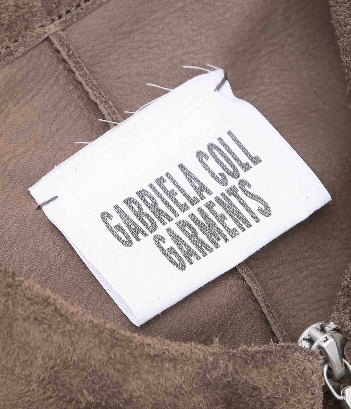 GABRIELA COLL GARMENTS "NO.285 SUEDE POCKET JACKET" (BROWN SUEDE)