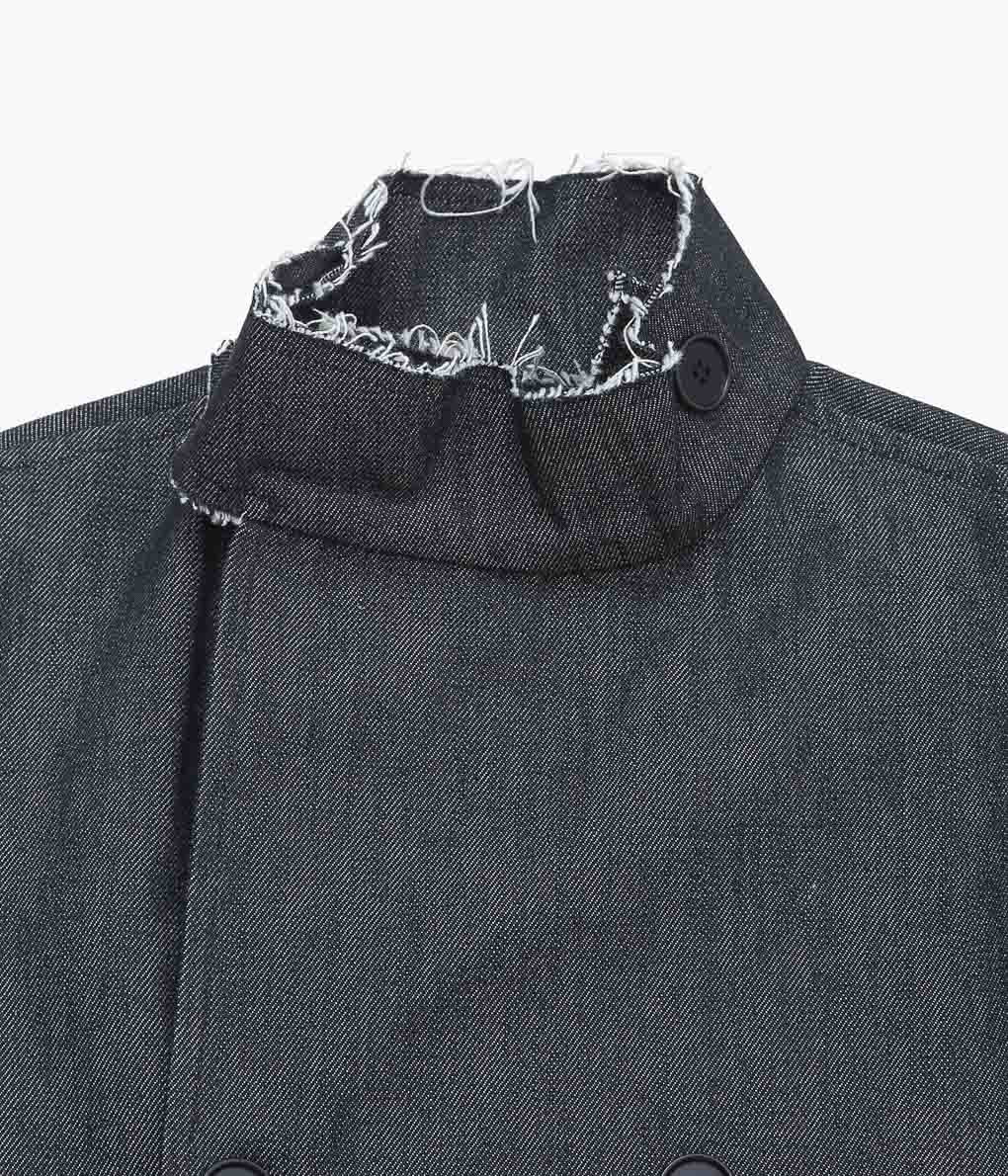 GABRIELA COLL GARMENTS ''NO.286 CROPPED OVERSIZED JACKET'' (BLACK DENIM)