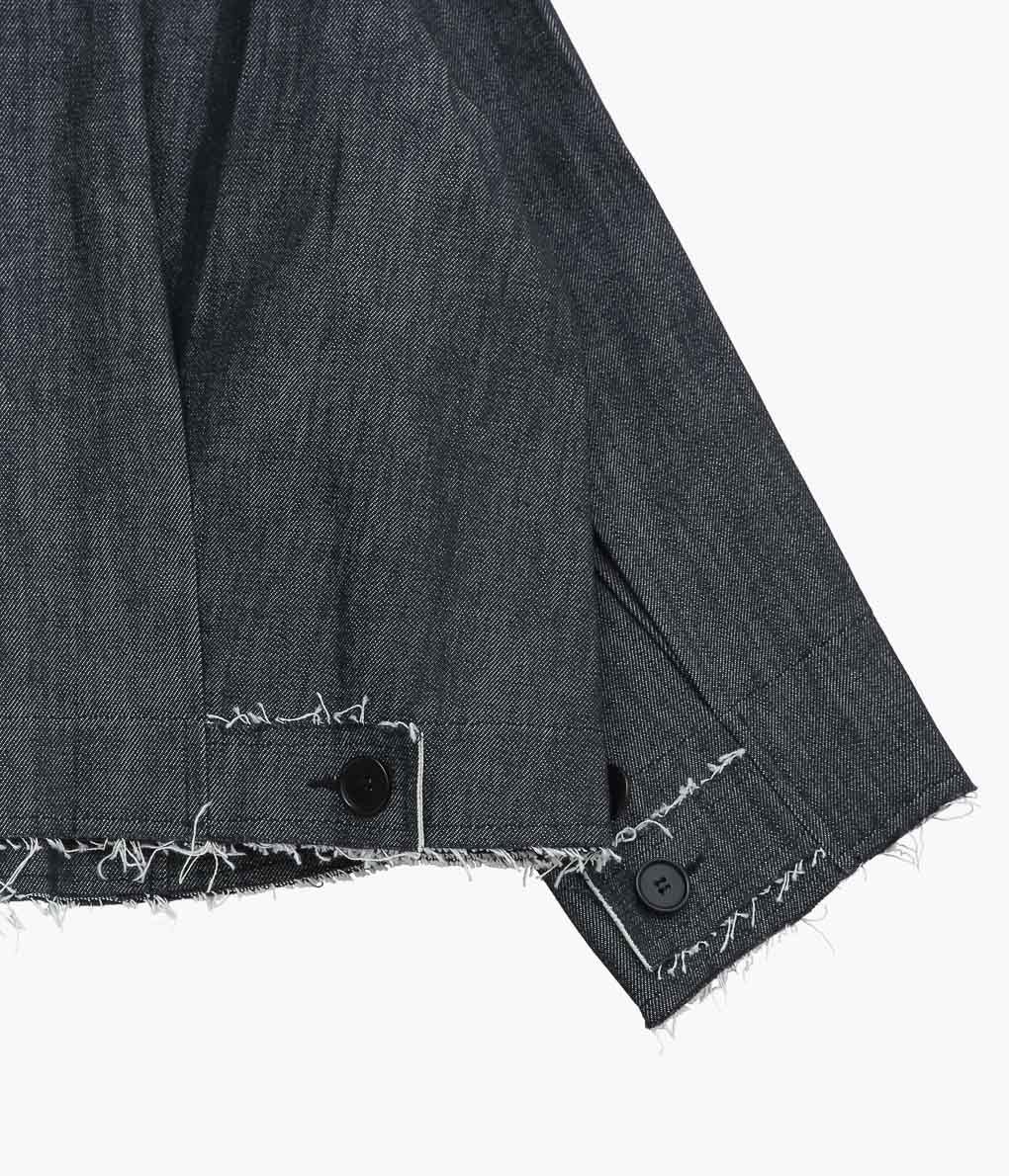 GABRIELA COLL GARMENTS ''NO.286 CROPPED OVERSIZED JACKET'' (BLACK DENIM)