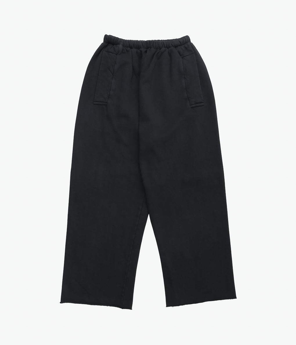 GABRIELA COLL GARMENTS ''NO.287 ORGANIC COTTON FLEECE TROUSERS ''(BLACK)