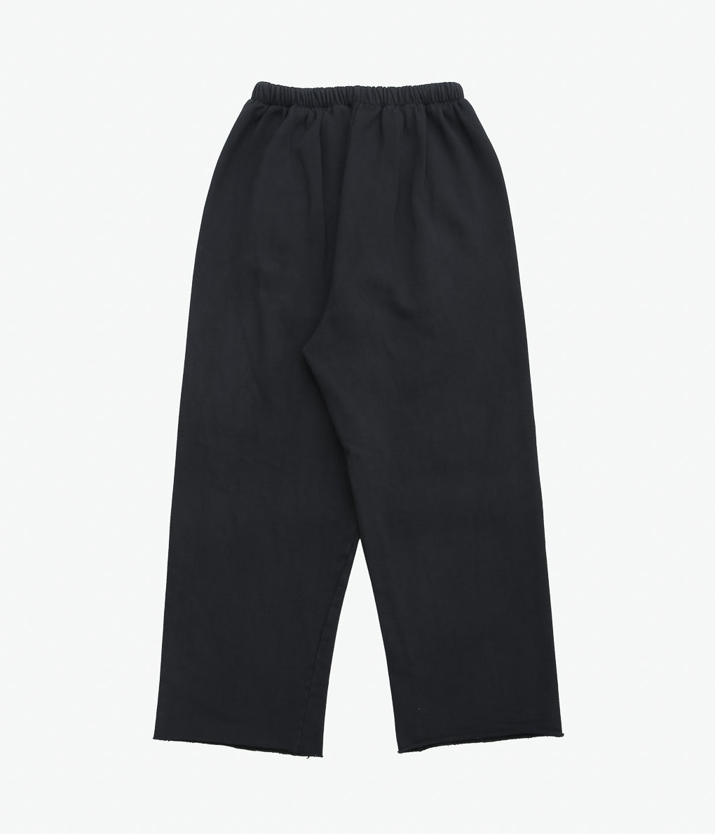 GABRIELA COLL GARMENTS ''NO.287 ORGANIC COTTON FLEECE TROUSERS ''(BLACK)