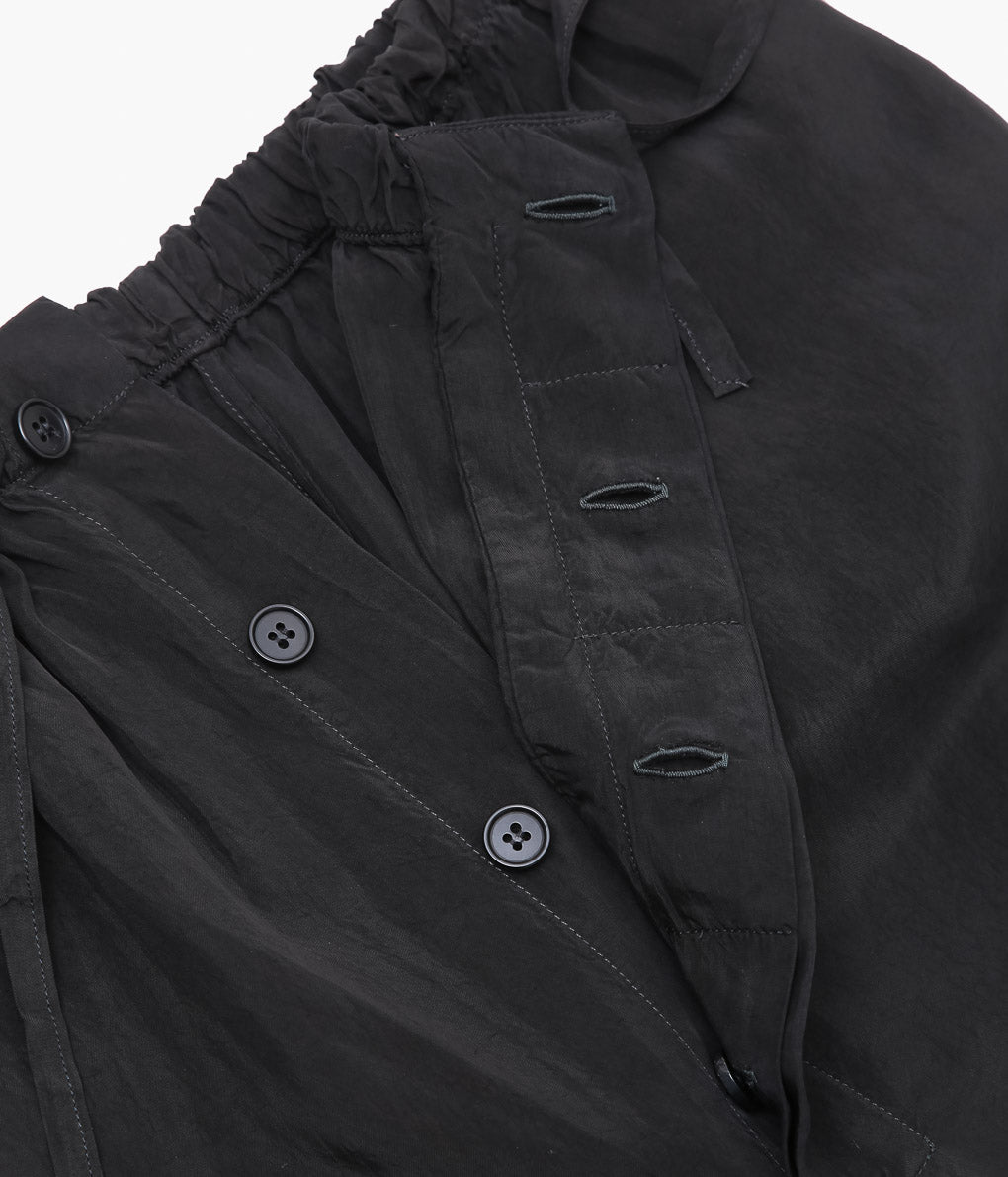 GABRIELA COLL GARMENTS ''NO.288 CUPRO DRAWSTRING TROUSERS'' (BLACK)