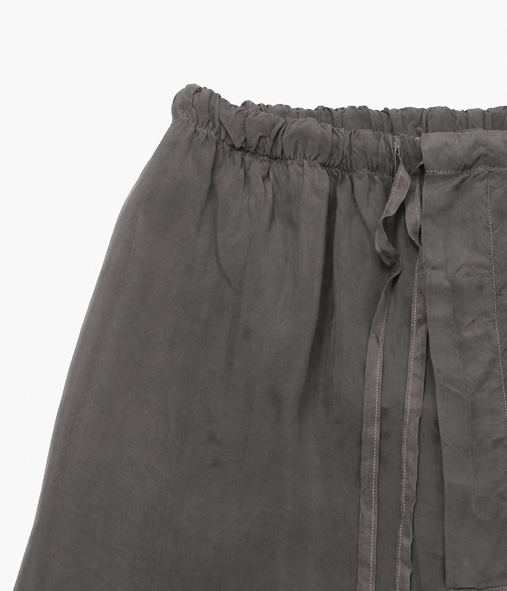 GABRIELA COLL GARMENTS ''NO.288 CUPRO DRAWSTRING TROUSERS'' (BROWN)
