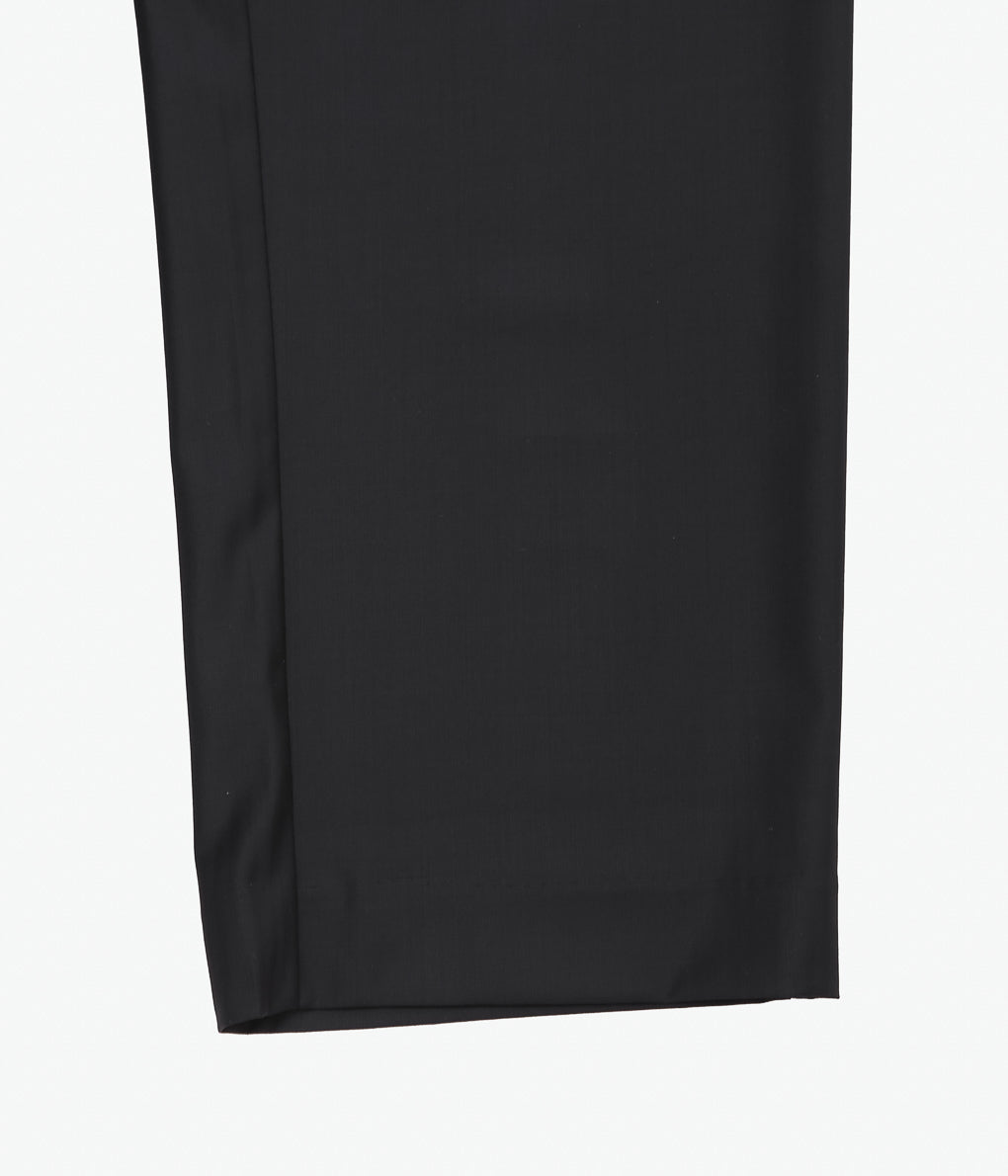 GABRIELA COLL GARMENTS ''NO.288 FINE WOOL DRAWSTRING TROUSERS ''(BLACK HERRINGBONE)