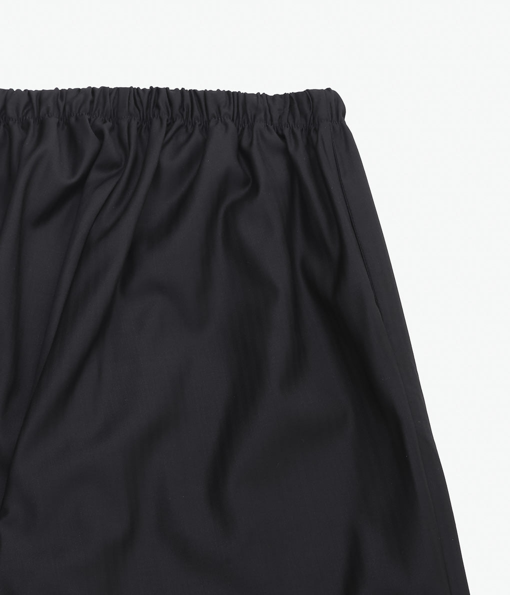 GABRIELA COLL GARMENTS ''NO.288 FINE WOOL DRAWSTRING TROUSERS ''(BLACK HERRINGBONE)