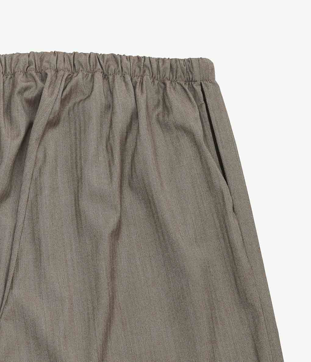GABRIELA COLL GARMENTS ''NO.288 FINE WOOL DRAWSTRING TROUSERS ''(BROWN HERRINGBONE)