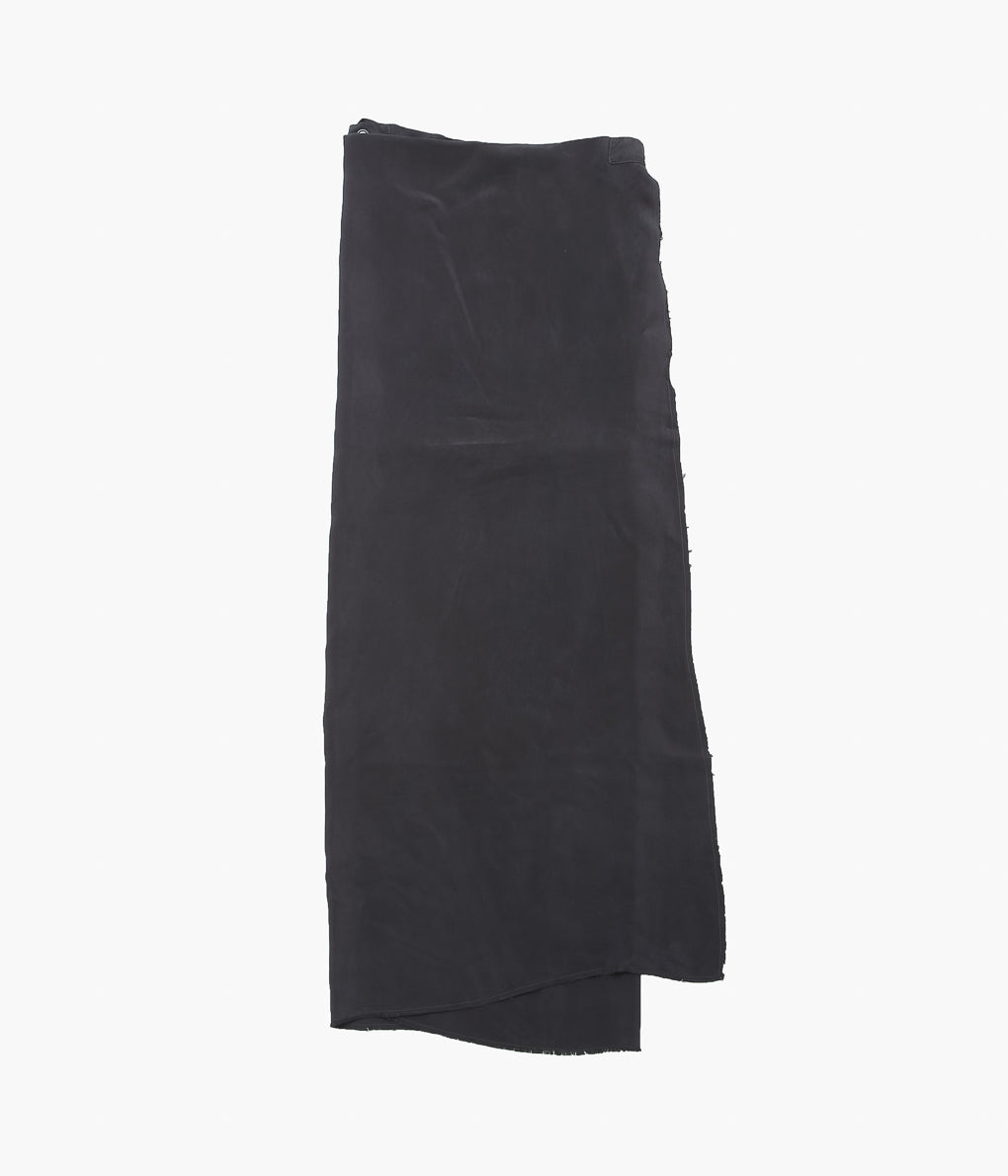 GABRIELA COLL GARMENTS ''NO.304 CUPRO WRAP SKIRT'' (BLACK)