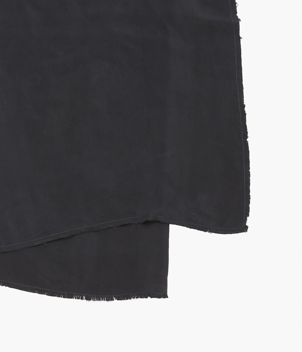 GABRIELA COLL GARMENTS ''NO.304 CUPRO WRAP SKIRT'' (BLACK)