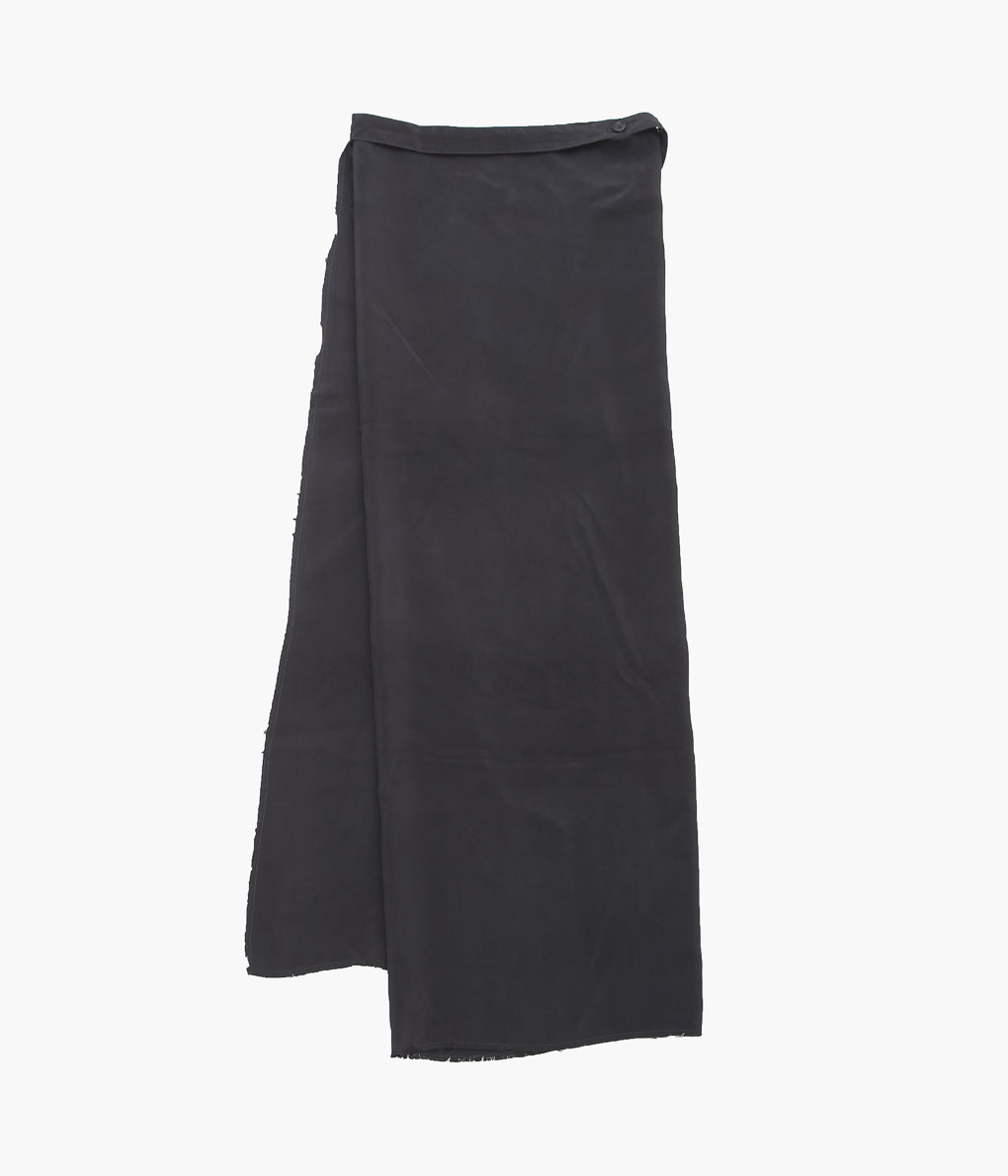GABRIELA COLL GARMENTS ''NO.304 CUPRO WRAP SKIRT'' (BLACK)