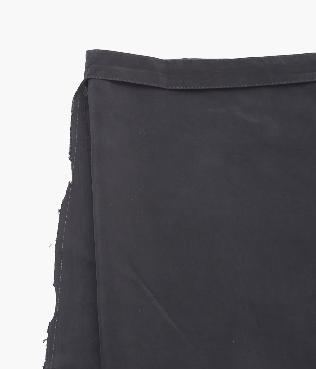 GABRIELA COLL GARMENTS ''NO.304 CUPRO WRAP SKIRT'' (BLACK)