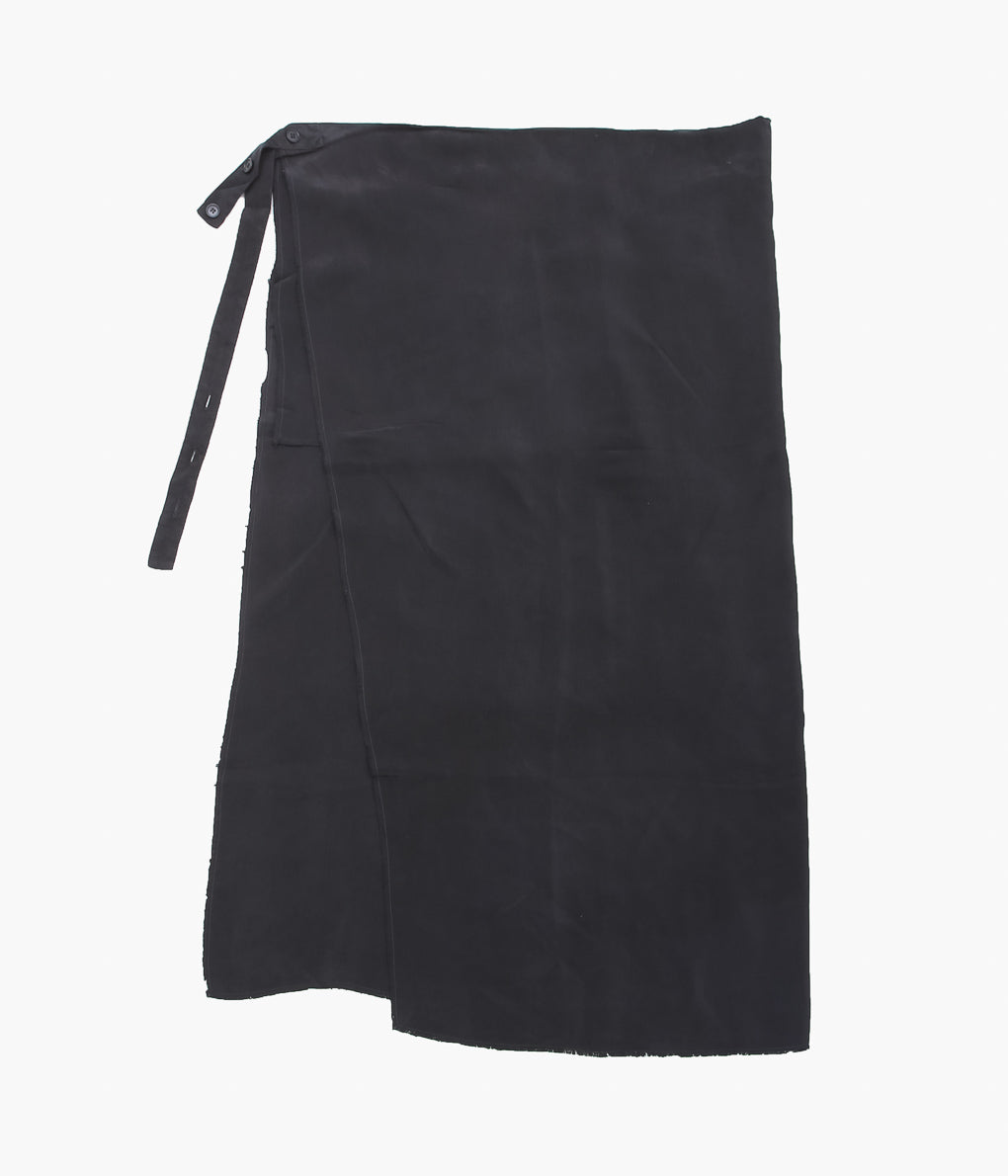 GABRIELA COLL GARMENTS ''NO.304 CUPRO WRAP SKIRT'' (BLACK)