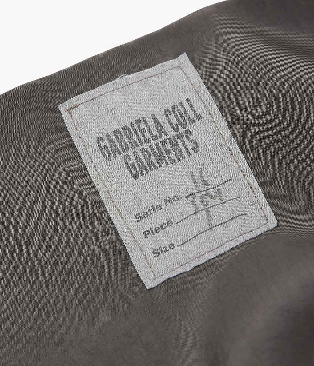 GABRIELA COLL GARMENTS ''NO.304 CUPRO WRAP SKIRT'' (BROWN)