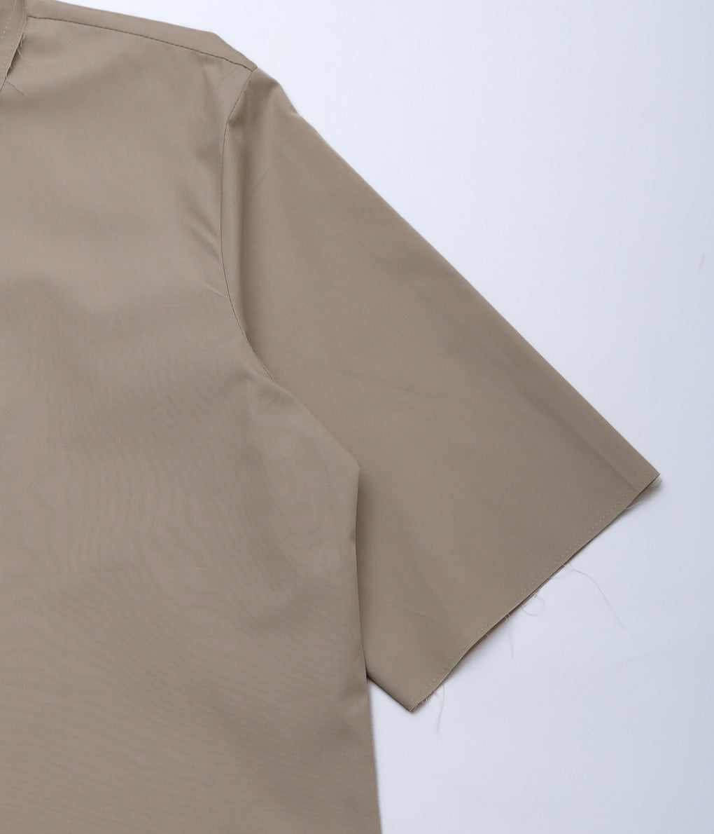 GABRIELA COLL GARMENTS ''NO.307 POPLIN SHORT SLEEVE SHIRT'' (BEIGE)
