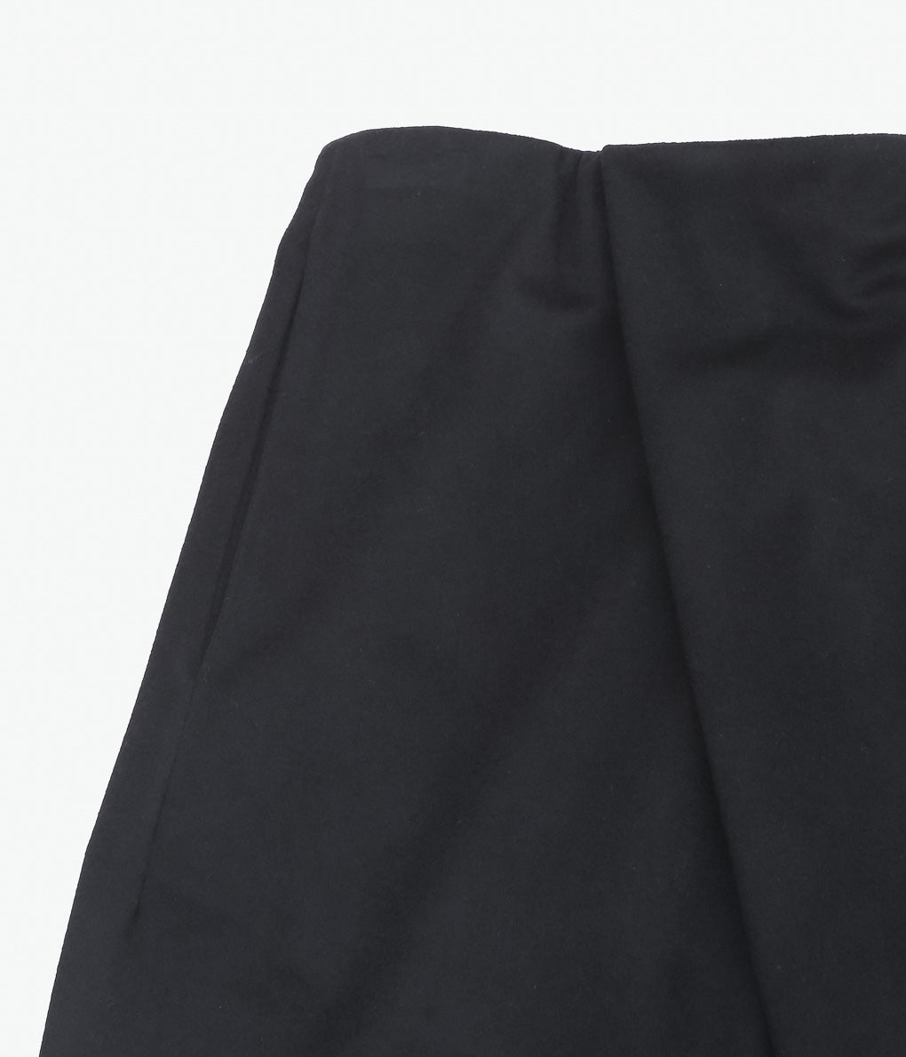 GABRIELA COLL GARMENTS ''NO.310 HEAVY WOOL CROSSED TROUSERS ''(BLACK)