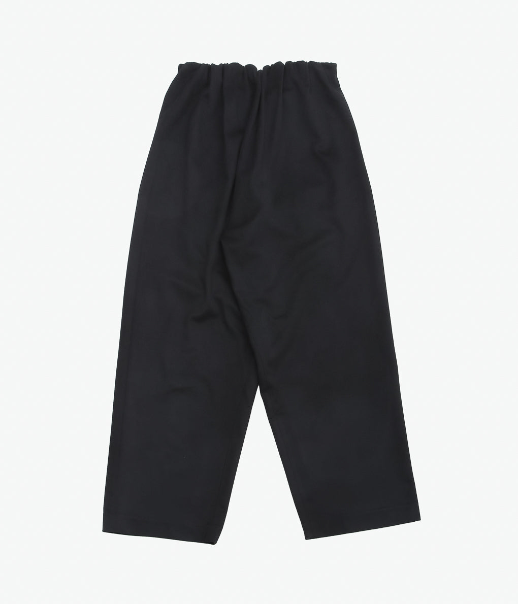 GABRIELA COLL GARMENTS ''NO.310 HEAVY WOOL CROSSED TROUSERS ''(BLACK)
