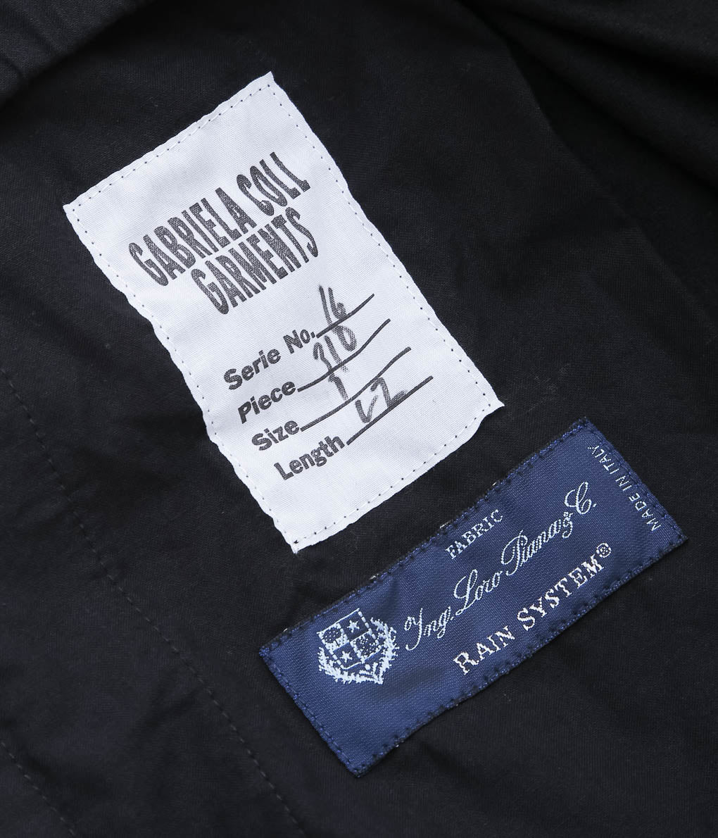 GABRIELA COLL GARMENTS ''NO.310 HEAVY WOOL CROSSED TROUSERS ''(BLACK)