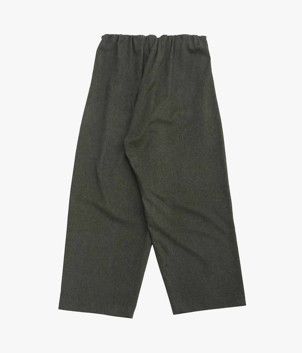 GABRIELA COLL GARMENTS ''NO.310 HEAVY WOOL CROSSED TROUSERS ''(GREEN)