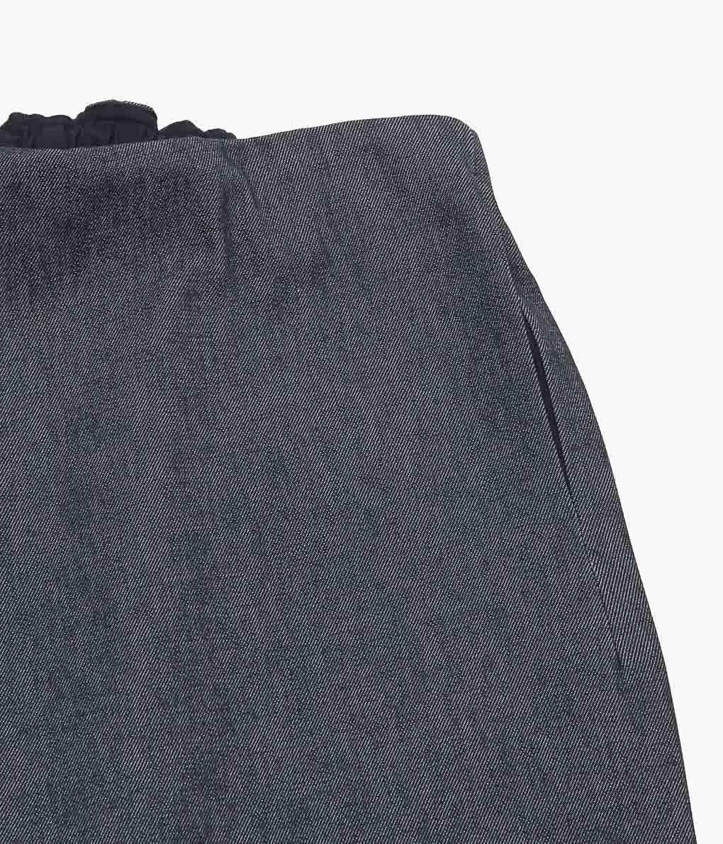 GABRIELA COLL GARMENTS ''NO.316 CROSSED SKIRT'' (BLACK DENIM)