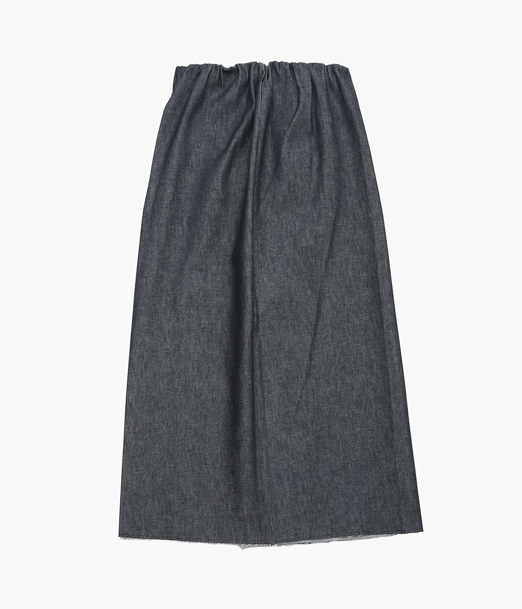 GABRIELA COLL GARMENTS ''NO.316 CROSSED SKIRT'' (BLACK DENIM)