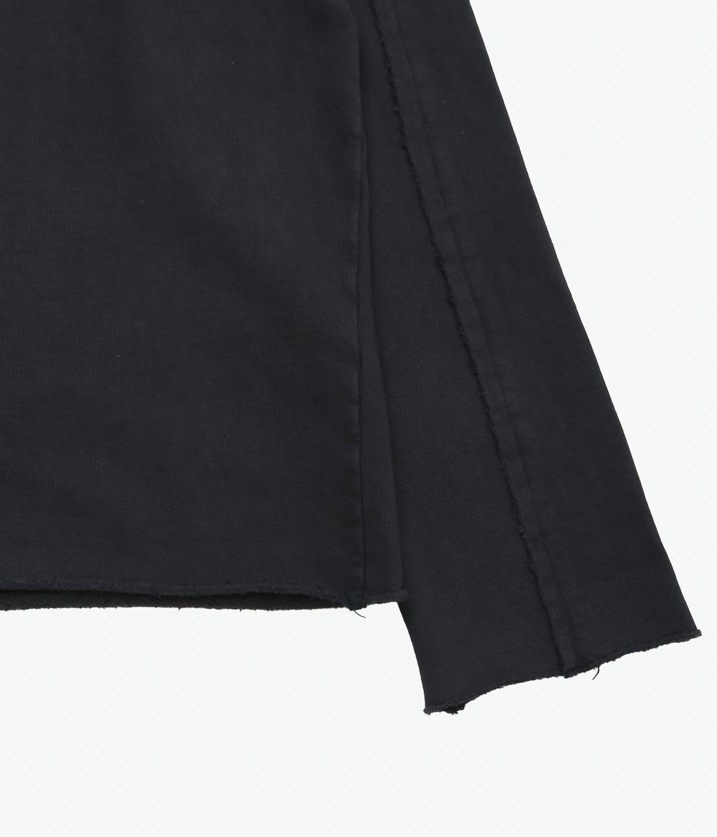 GABRIELA COLL GARMENTS ''NO.317 ORGANIC COTTON FLEECE TOP''(BLACK)