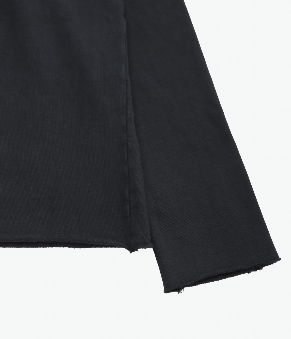 GABRIELA COLL GARMENTS ''NO.317 ORGANIC COTTON FLEECE TOP''(BLACK)