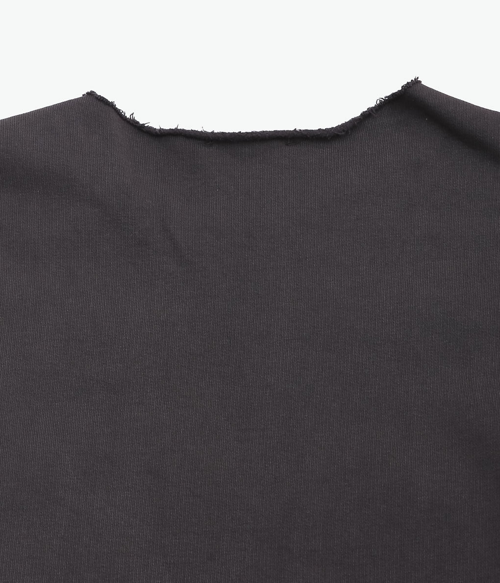 GABRIELA COLL GARMENTS ''NO.317 ORGANIC COTTON FLEECE TOP''(BROWN)