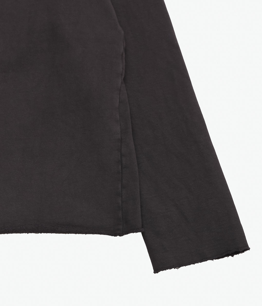 GABRIELA COLL GARMENTS ''NO.317 ORGANIC COTTON FLEECE TOP''(BROWN)