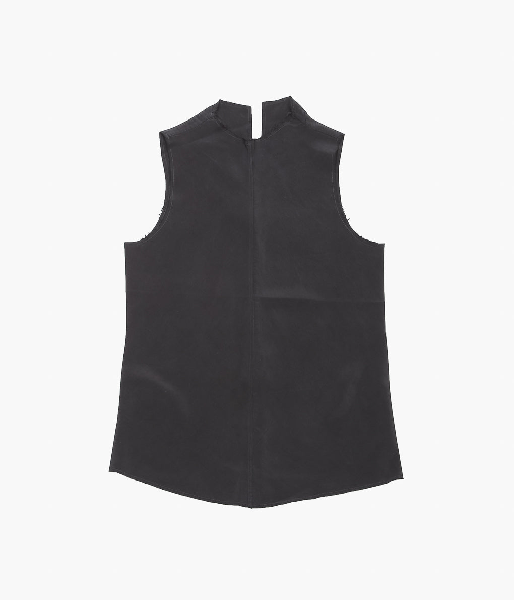 GABRIELA COLL GARMENTS ''NO.322 CUPRO CENTER SEAMS TOP'' (BLACK)