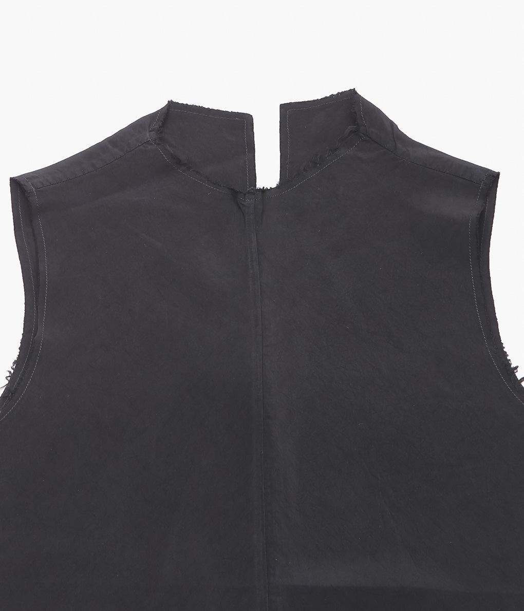 GABRIELA COLL GARMENTS ''NO.322 CUPRO CENTER SEAMS TOP'' (BLACK)