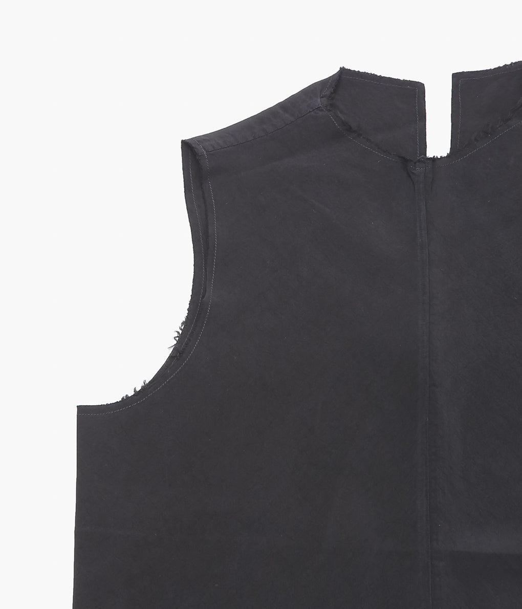 GABRIELA COLL GARMENTS ''NO.322 CUPRO CENTER SEAMS TOP'' (BLACK)