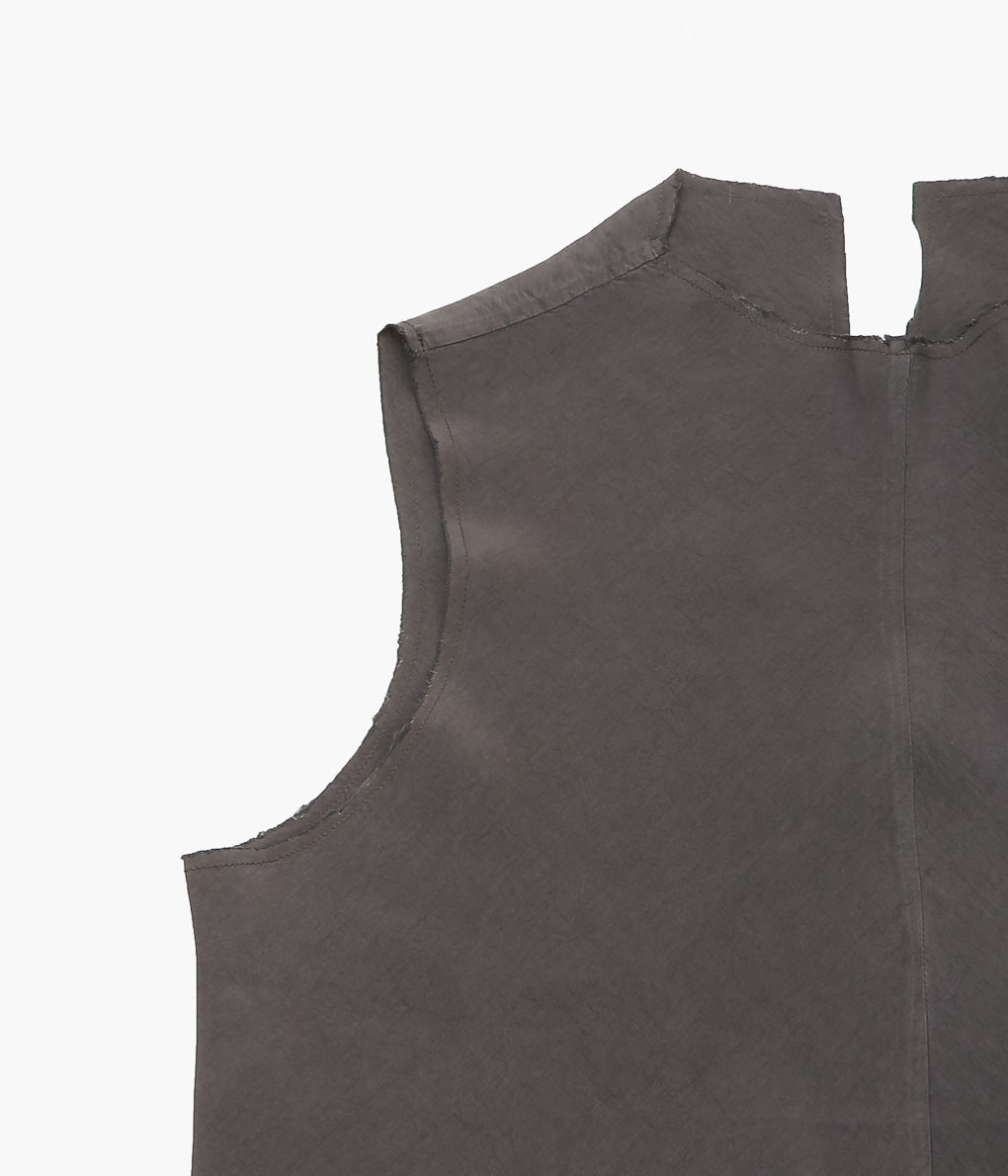 GABRIELA COLL GARMENTS ''NO.322 CUPRO CENTER SEAMS TOP'' (BROWN)