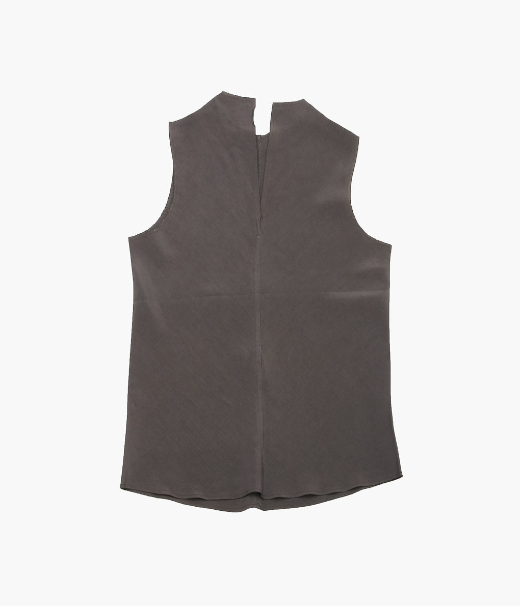 GABRIELA COLL GARMENTS ''NO.322 CUPRO CENTER SEAMS TOP'' (BROWN)
