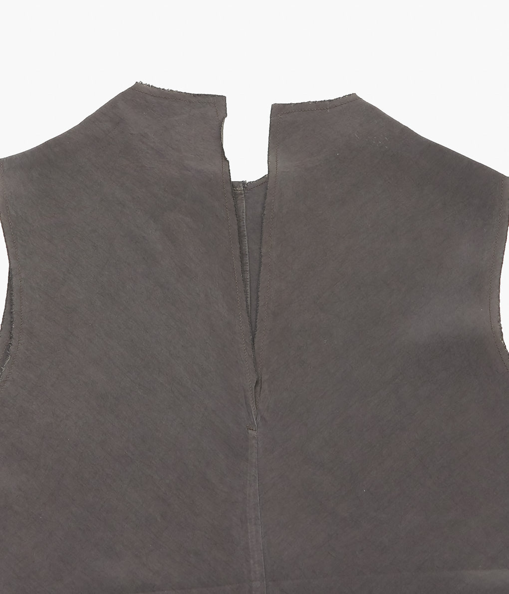 GABRIELA COLL GARMENTS ''NO.322 CUPRO CENTER SEAMS TOP'' (BROWN)