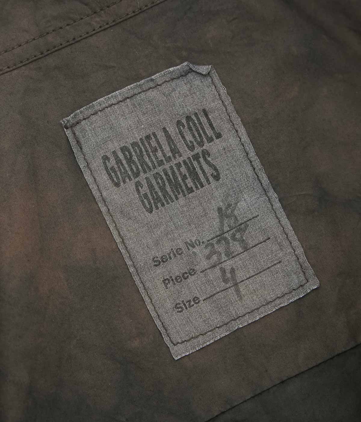 GABRIELA COLL GARMENTS ''NO.328 POPLIN OVERSIZED SHIRT'' (BROWN/BLACK)