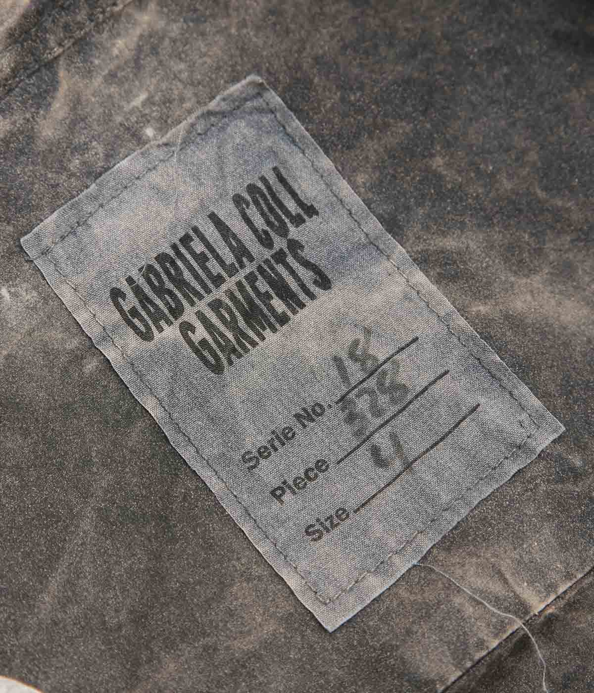 GABRIELA COLL GARMENTS ''NO.328 POPLIN OVERSIZED SHIRT'' (WHITE/BLACK)