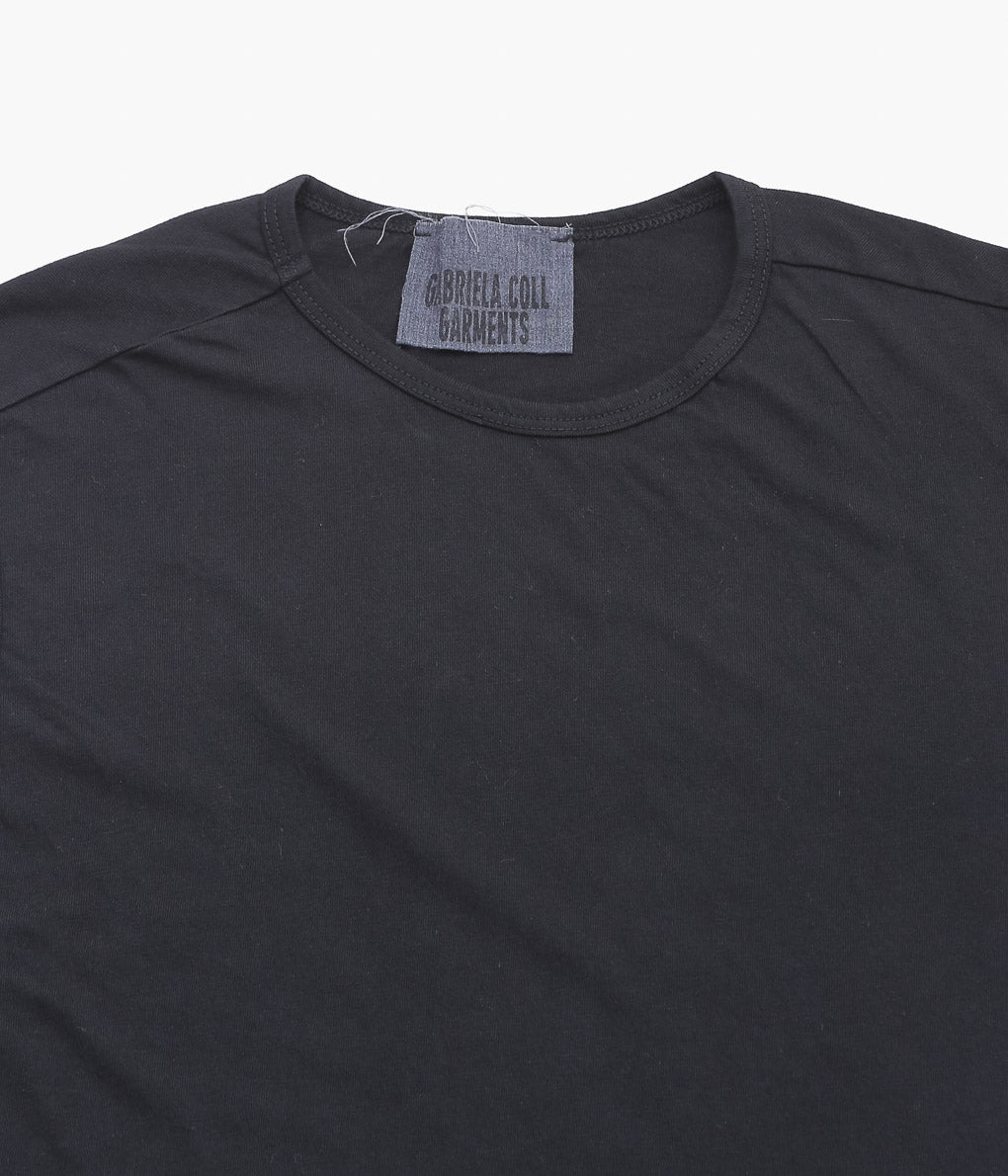 GABRIELA COLL GARMENTS ''NO.33 ORGANIC COTTON SLEEVELESS T-SHIRT'' (BLACK)