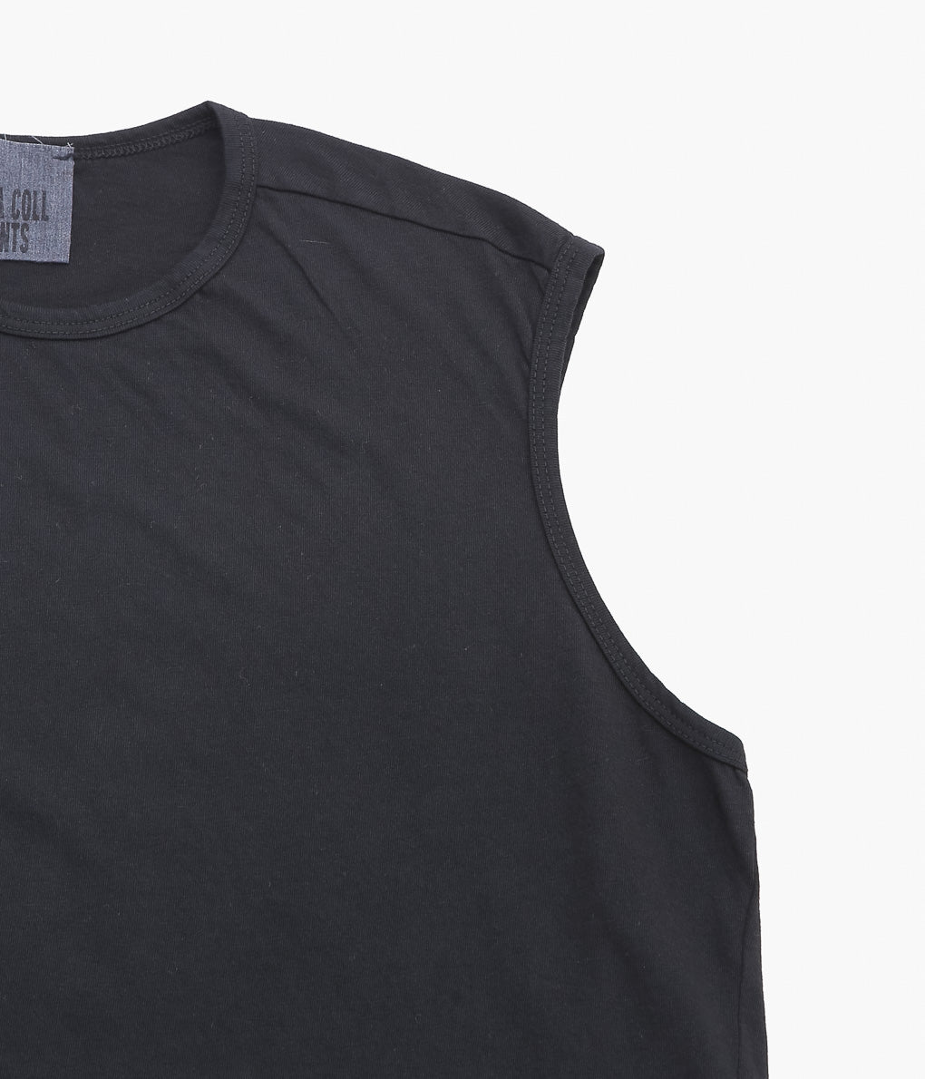 GABRIELA COLL GARMENTS ''NO.33 ORGANIC COTTON SLEEVELESS T-SHIRT'' (BLACK)