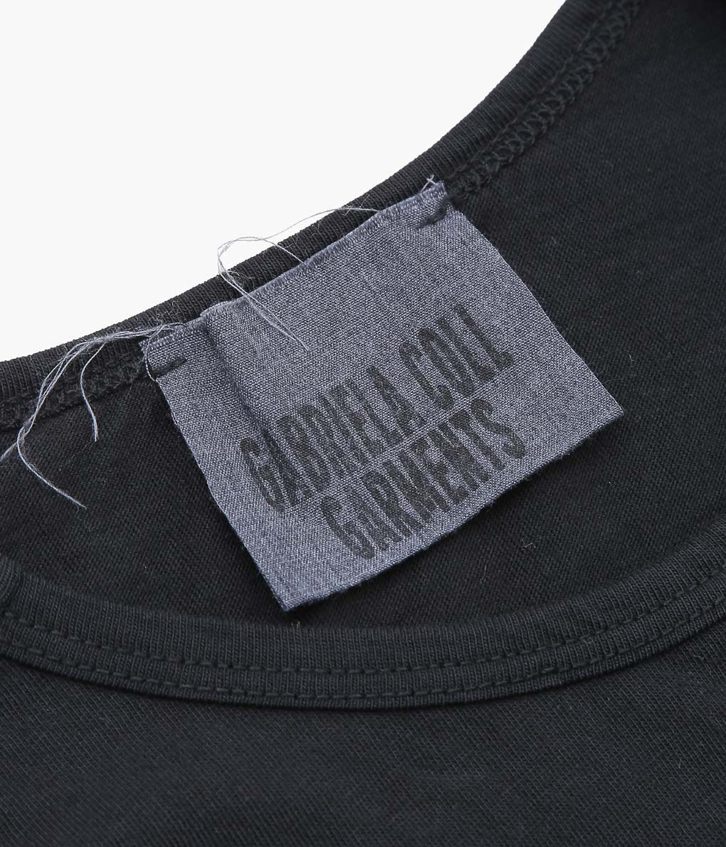 GABRIELA COLL GARMENTS ''NO.33 ORGANIC COTTON SLEEVELESS T-SHIRT'' (BLACK)