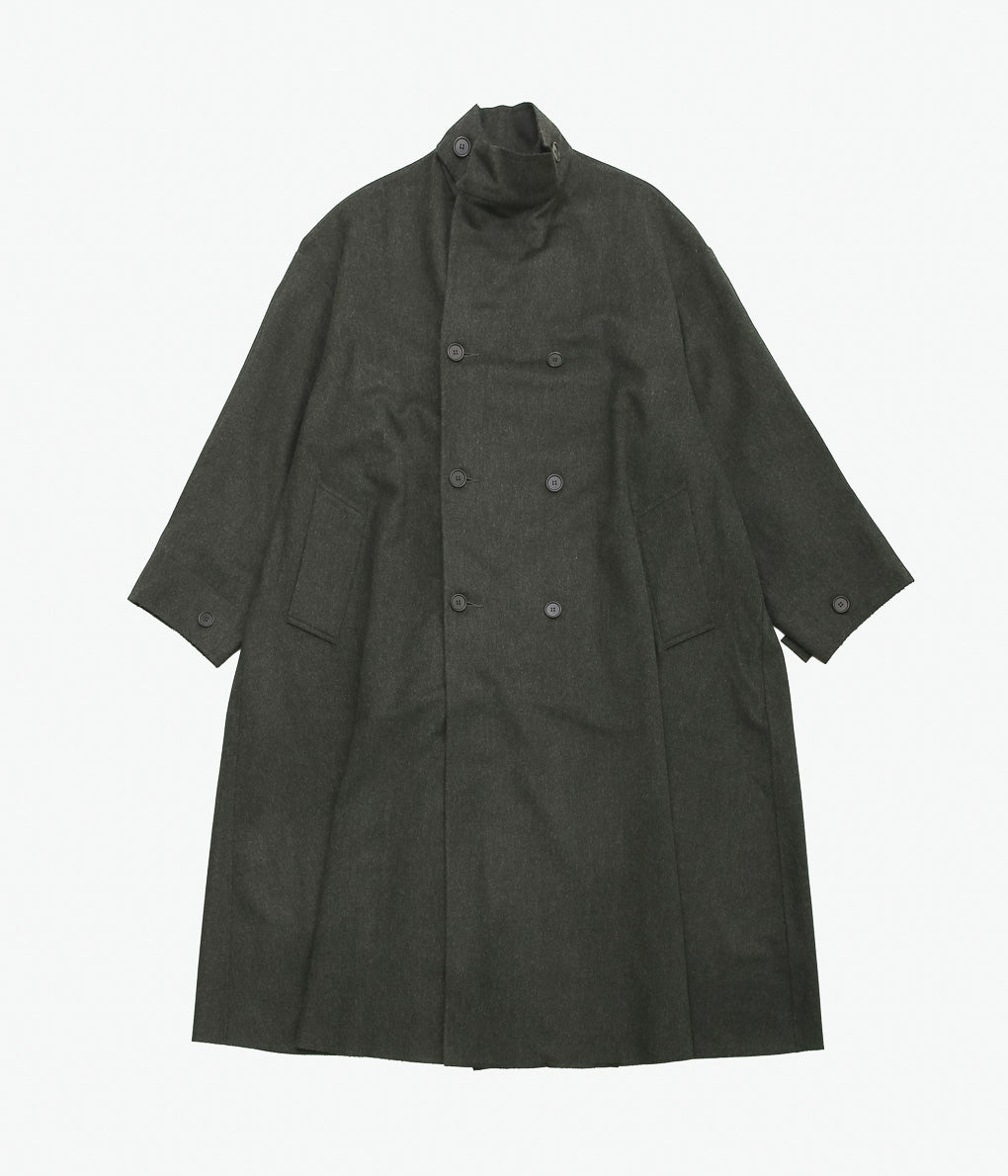 GABRIELA COLL GARMENTS ''NO.65 HEAVY WOOL OVERSIZED COAT''(GREEN)