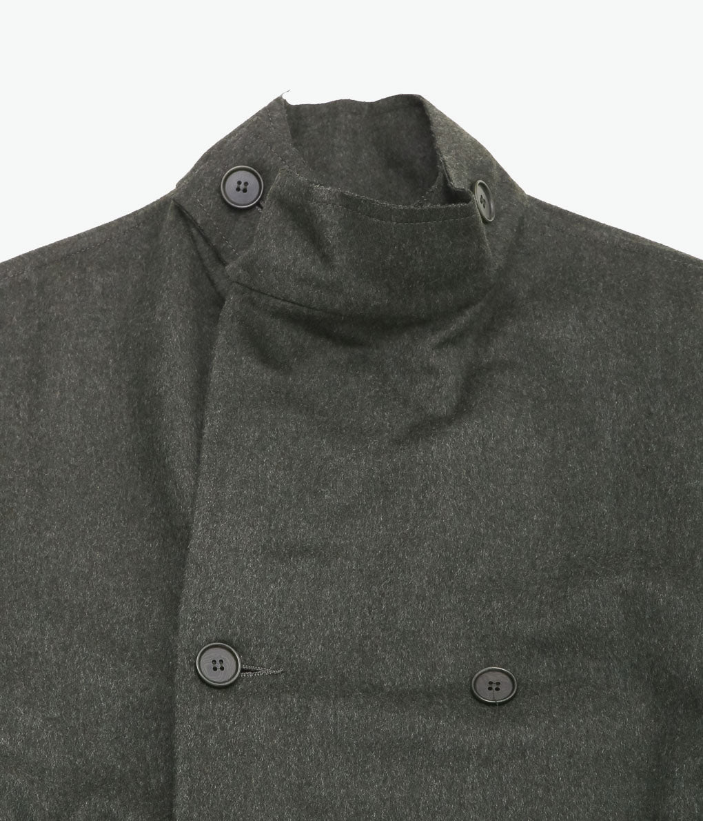 GABRIELA COLL GARMENTS ''NO.65 HEAVY WOOL OVERSIZED COAT''(GREEN)
